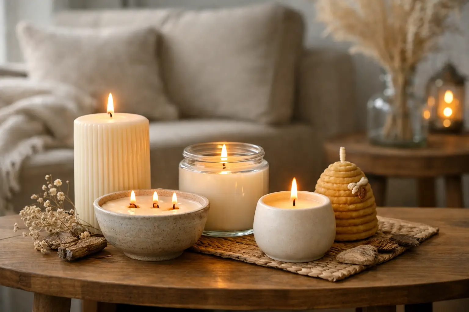 Candele artigianali che rendono casa speciale